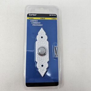 Carlon Lighted Wired Doorbell‎ DH1612L White Chimes Bells & Buzzers NEW